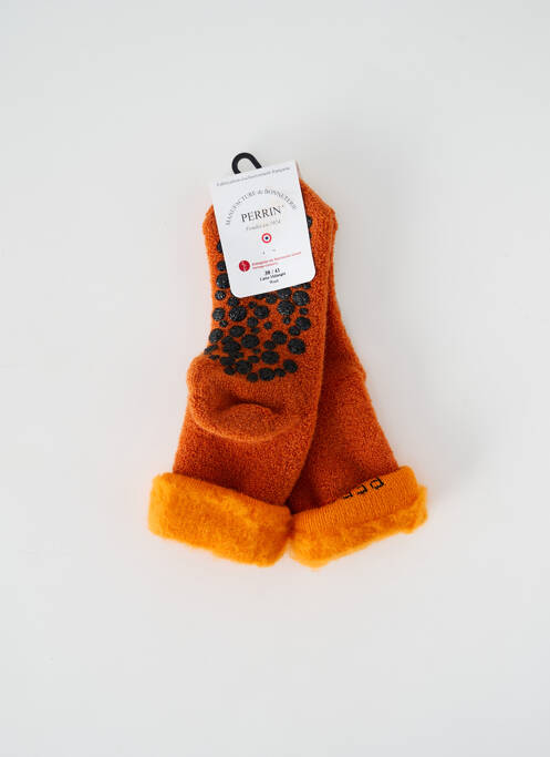 Chaussettes orange PERRIN pour femme