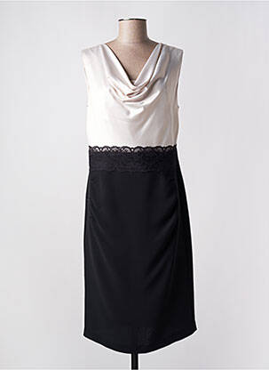 Robe mi-longue sans manche sans manche noir VERA MONT femme