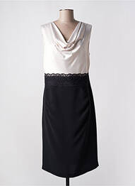 Robe mi-longue sans manche sans manche noir VERA MONT femme