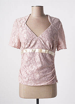 Top manches courtes manches courtes rose VERA MONT femme