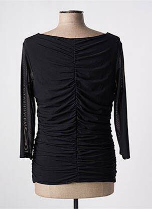 Top coupe cintrée manches 3/4 noir VERA MONT femme