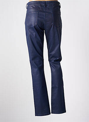 Pantalon slim tissage enduit taille normale bleu ANANKE femme