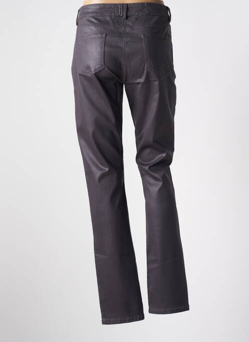 Pantalon slim tissage enduit taille normale gris ANANKE femme