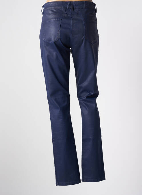 Pantalon slim tissage enduit taille normale bleu ANANKE femme