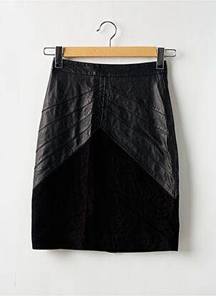 Jupe mi-longue taille à pinces noir BA&SH femme