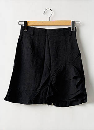 Jupe courte taille à pinces noir SANDRO femme