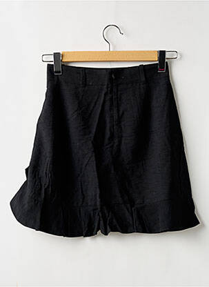 Jupe courte taille à pinces noir SANDRO femme