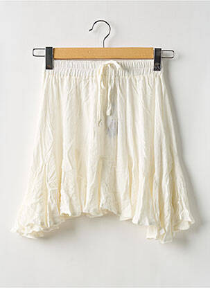 Jupe courte taille haute beige BOOHOO femme