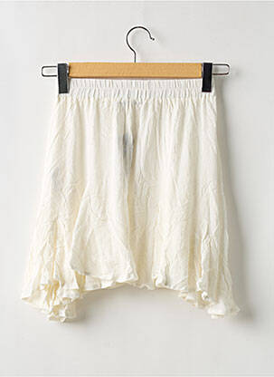 Jupe courte taille haute beige BOOHOO femme