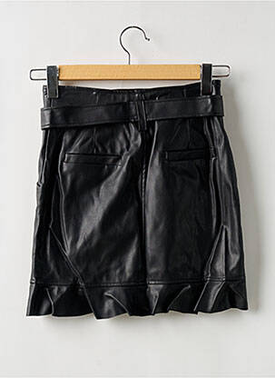Jupe courte taille à pinces noir LENNY B femme