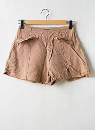 Short taille à pinces taille haute beige KAREN MILLEN femme