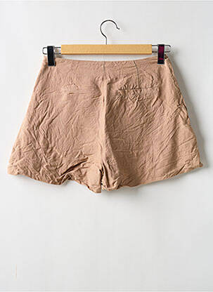 Short taille à pinces taille haute beige KAREN MILLEN femme