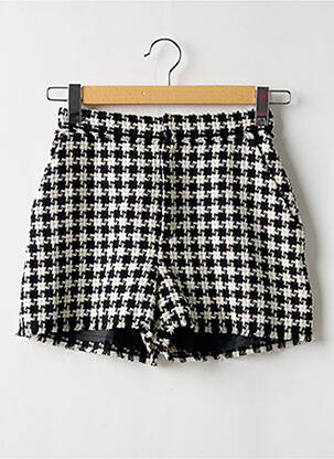 Short taille à pinces taille haute noir IKKS femme