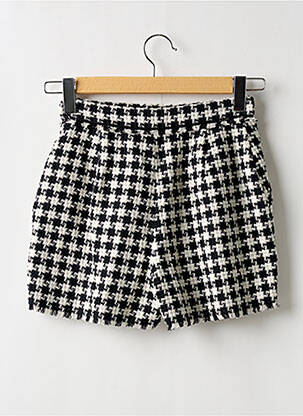 Short taille à pinces taille haute noir IKKS femme