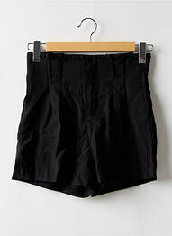 Short fermeture zippée sous rabat avec crochet taille haute noir MOLLY BRACKEN femme