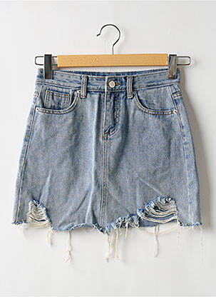Jupe courte poches bleu D.S STUDIO femme