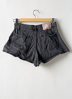 Short tissage denim taille haute gris LOAVIES femme