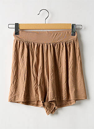 Short coupe fluide taille haute beige BOOHOO femme