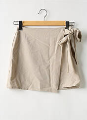 Jupe courte beige BOOHOO pour femme seconde vue
