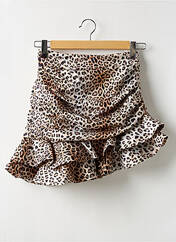 Jupe courte marron LOAVIES pour femme seconde vue