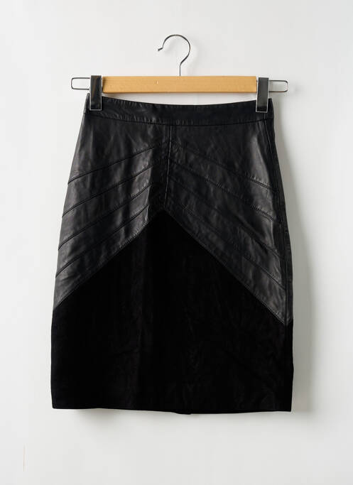 Jupe mi-longue taille à pinces noir BA&SH femme