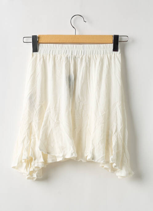 Jupe courte taille haute beige BOOHOO femme