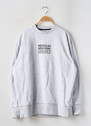 Sweat-shirt manches longues manches longues gris SUPERDRY homme