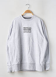 Sweat-shirt manches longues manches longues gris SUPERDRY homme