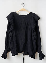 Blouse col rond manches longues noir JOSETTE & BERNARD femme