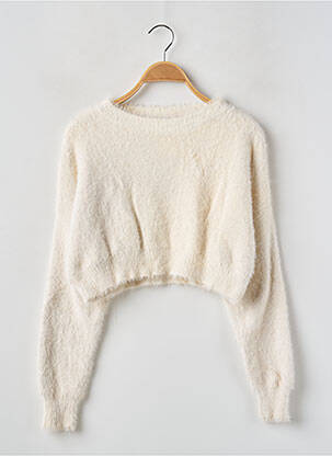 Pull resserrée sur le bas manches longues beige SUBDUED femme