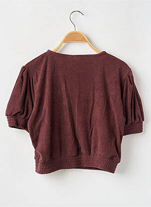 Top manches courtes manches courtes marron NASTY GAL femme