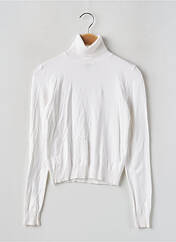 Pull col roulé blanc BERSHKA pour femme seconde vue