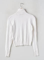 Pull col roulé blanc BERSHKA pour femme seconde vue