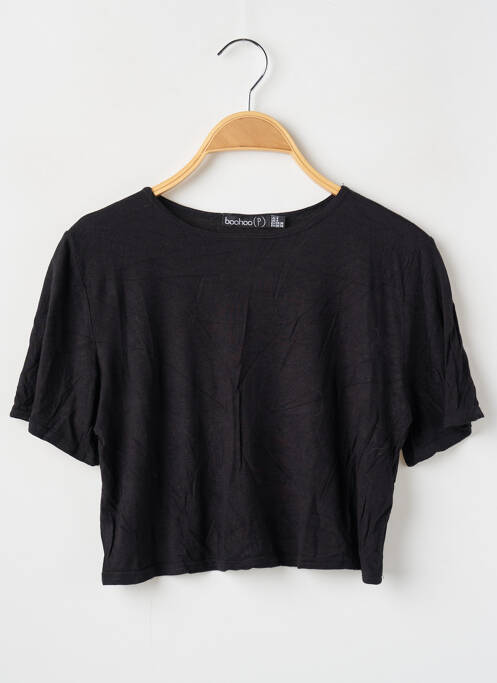 Top noir BOOHOO pour femme
