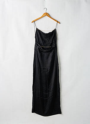 Robe longue coupe fluide fines bretelles noir KARMA KOMA femme