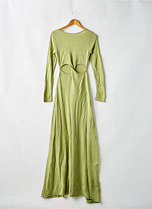 Robe pull col rond manches longues vert NA-KD femme