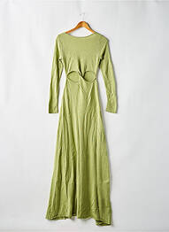 Robe pull col rond manches longues vert NA-KD femme