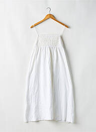 Robe mi-longue fines bretelles blanc ZARA femme