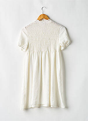 Robe courte coupe évasée manches courtes blanc BOOHOO femme