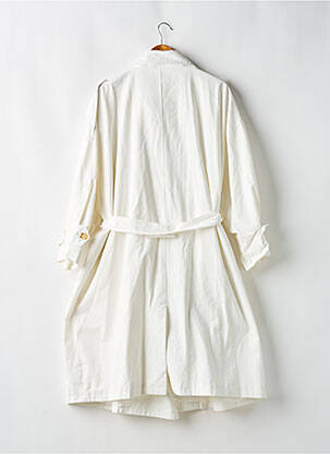 Trench poignets boutonnés sans capuche blanc NASTY GAL femme