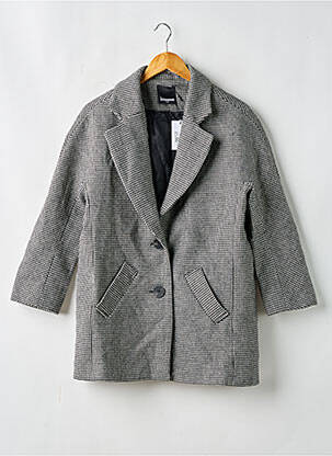 Manteau long poches sans capuche noir SINEQUANONE femme