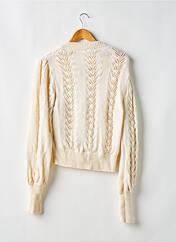 Gilet manches longues beige ROUJE pour femme seconde vue