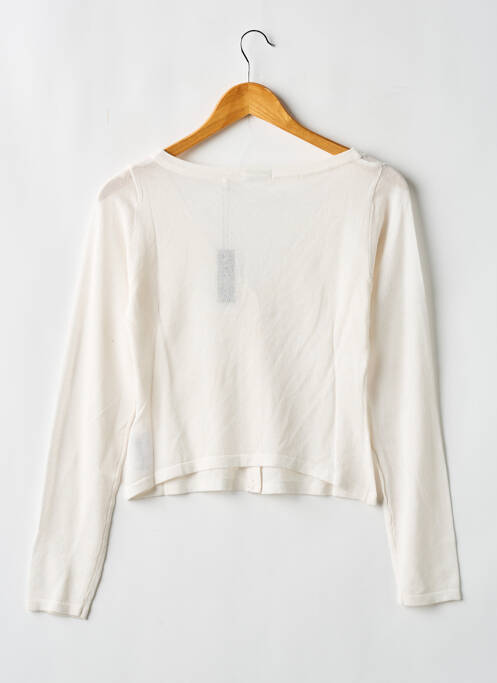 Gilet manches longues blanc LOUNGE pour femme