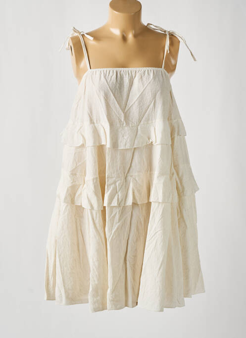 Robe courte beige EASY CLOTHES pour femme