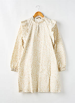 Robe courte manches longues manches longues beige BRUUNS BAZAAR femme