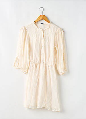 Robe courte manches 3/4 manches 3/4 beige LIU JO femme