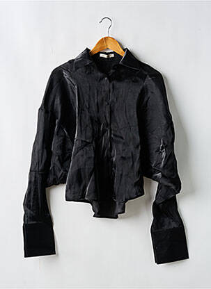 Chemisier coupe fluide manches longues noir LUZABELLE femme