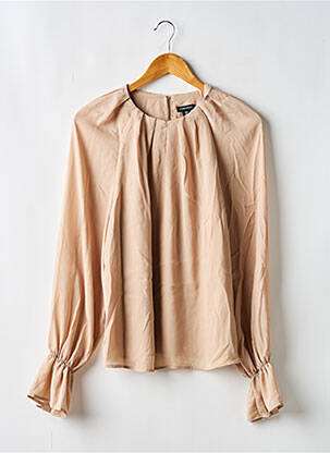 Blouse fermeture boutonnée au dos manches longues beige KAREN MILLEN femme