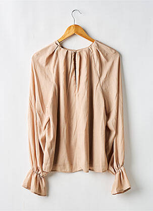 Blouse fermeture boutonnée au dos manches longues beige KAREN MILLEN femme