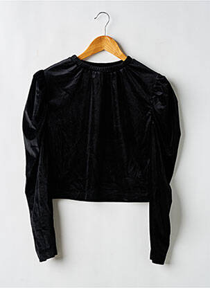 Top col rond manches longues noir NASTY GAL femme